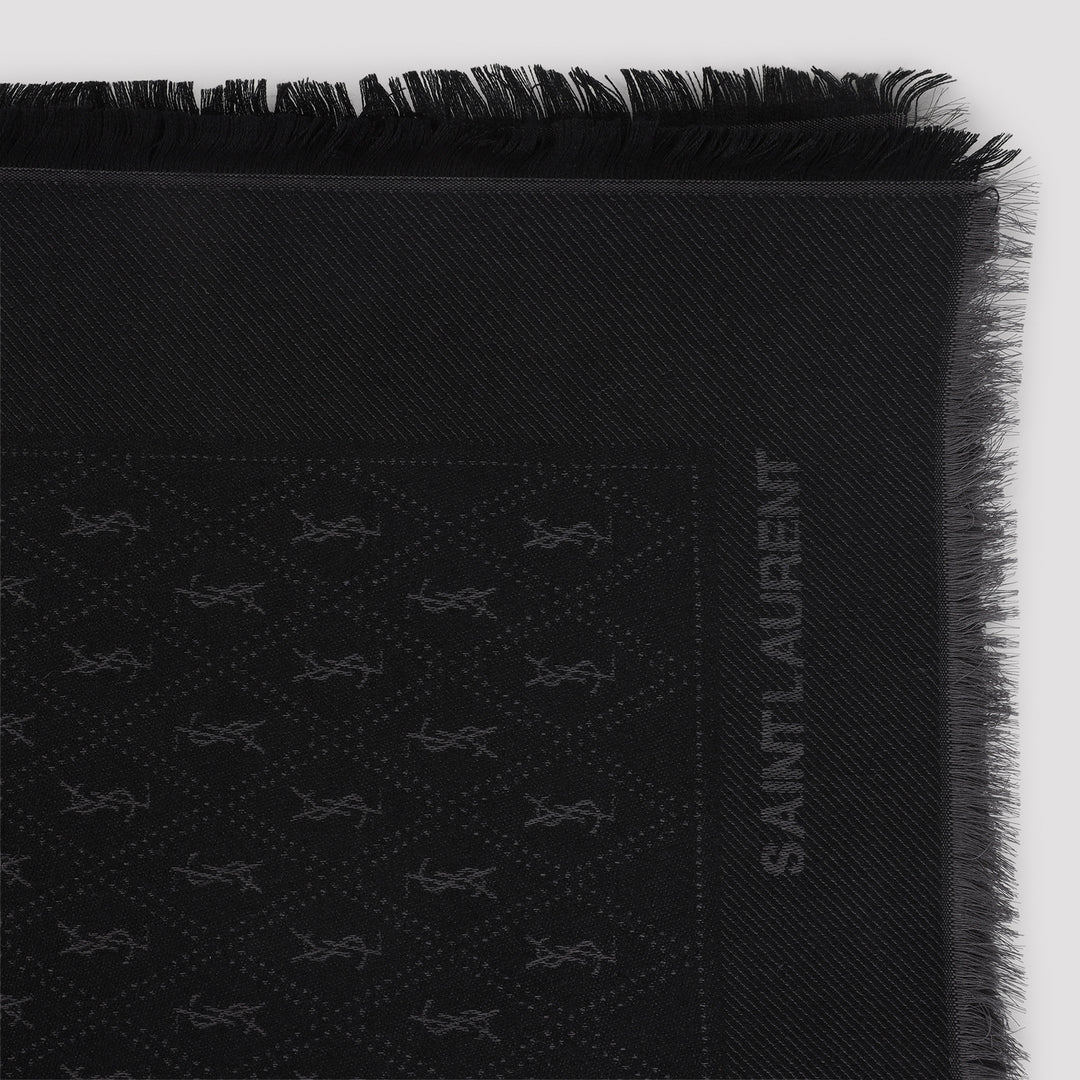Saint Laurent Scarves - Black | b07cbd2d2ff741d9ba1c10fa921cc7169df20bb8