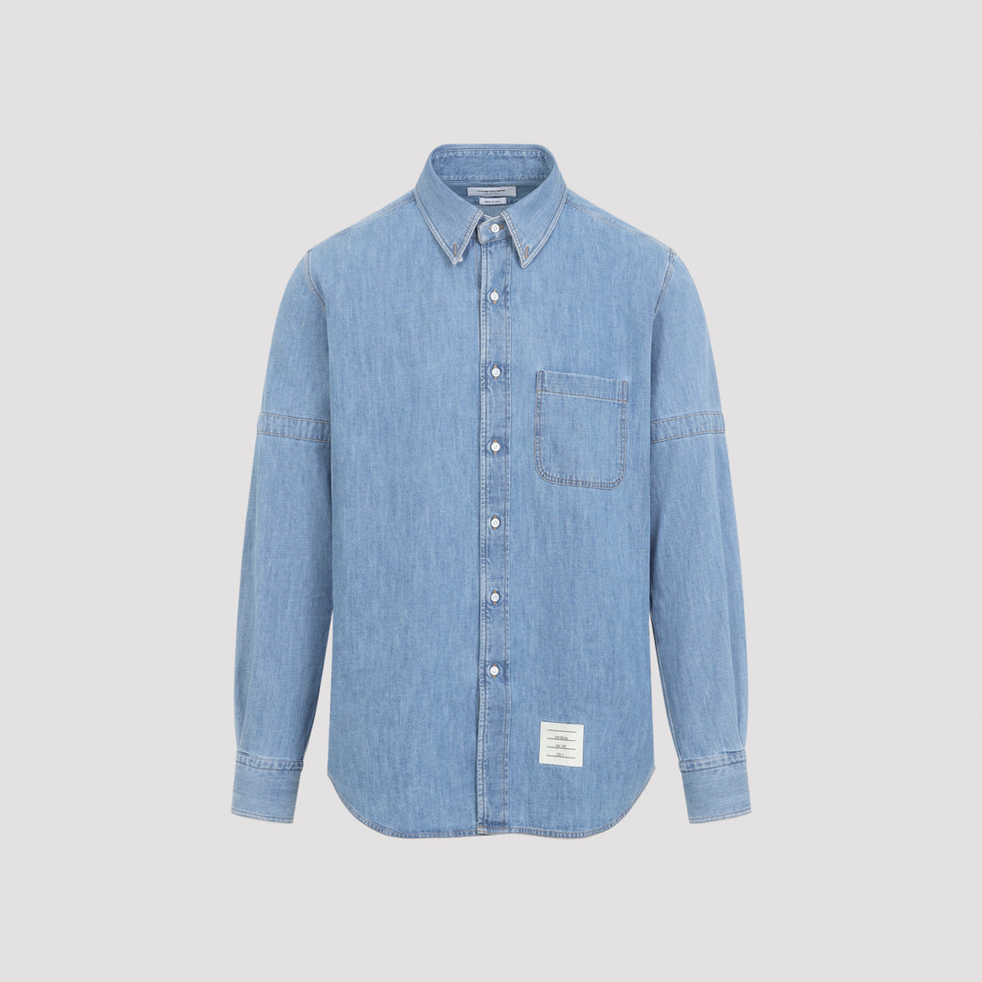 Thom Browne Shirts - Blue | c1e01e81dc0c4caa26bd625b308c863eea1de8ee