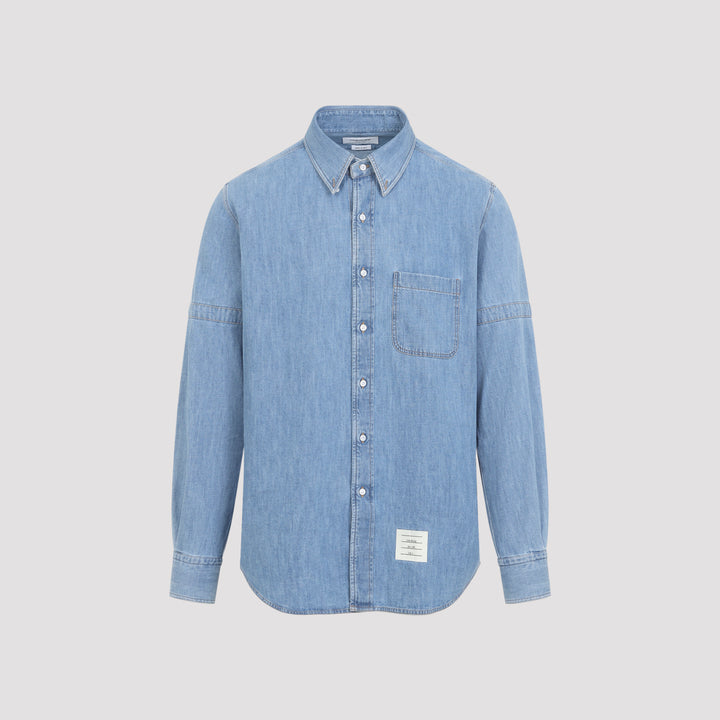 Thom Browne Shirts - Blue | c1e01e81dc0c4caa26bd625b308c863eea1de8ee