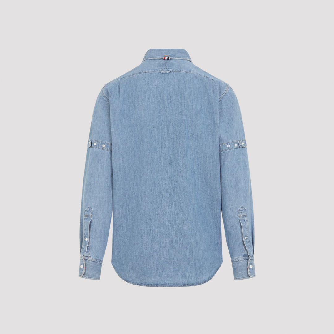 Thom Browne Shirts - Blue | 3bf0e0365184a2dec04b15183c94c13031b8f2ea