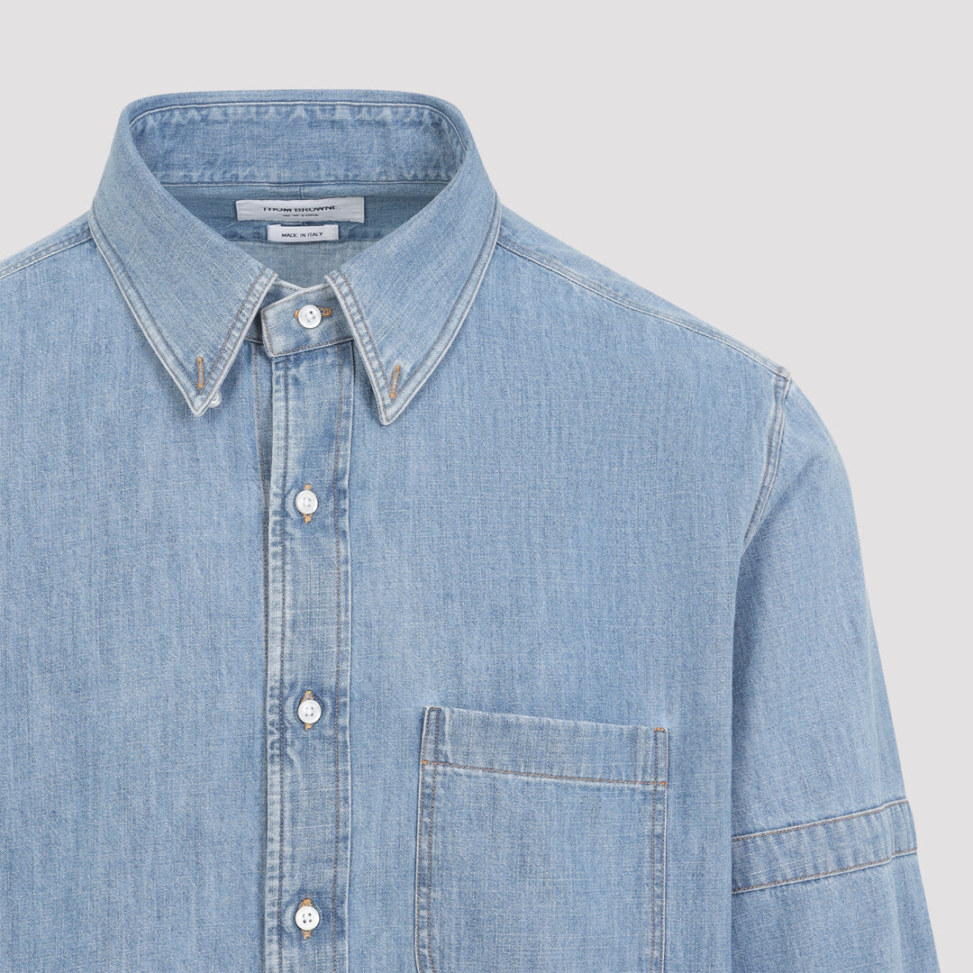 Thom Browne Shirts - Blue | 6117525da991de0a4468440fb6c6cbf1e6f50c1c