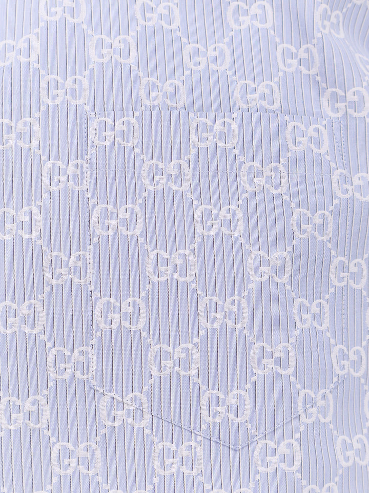 Gucci Shirts - AZURE/WHITE | 6601b64c9ffed6a2f8c5f679b3c30f31d928367f