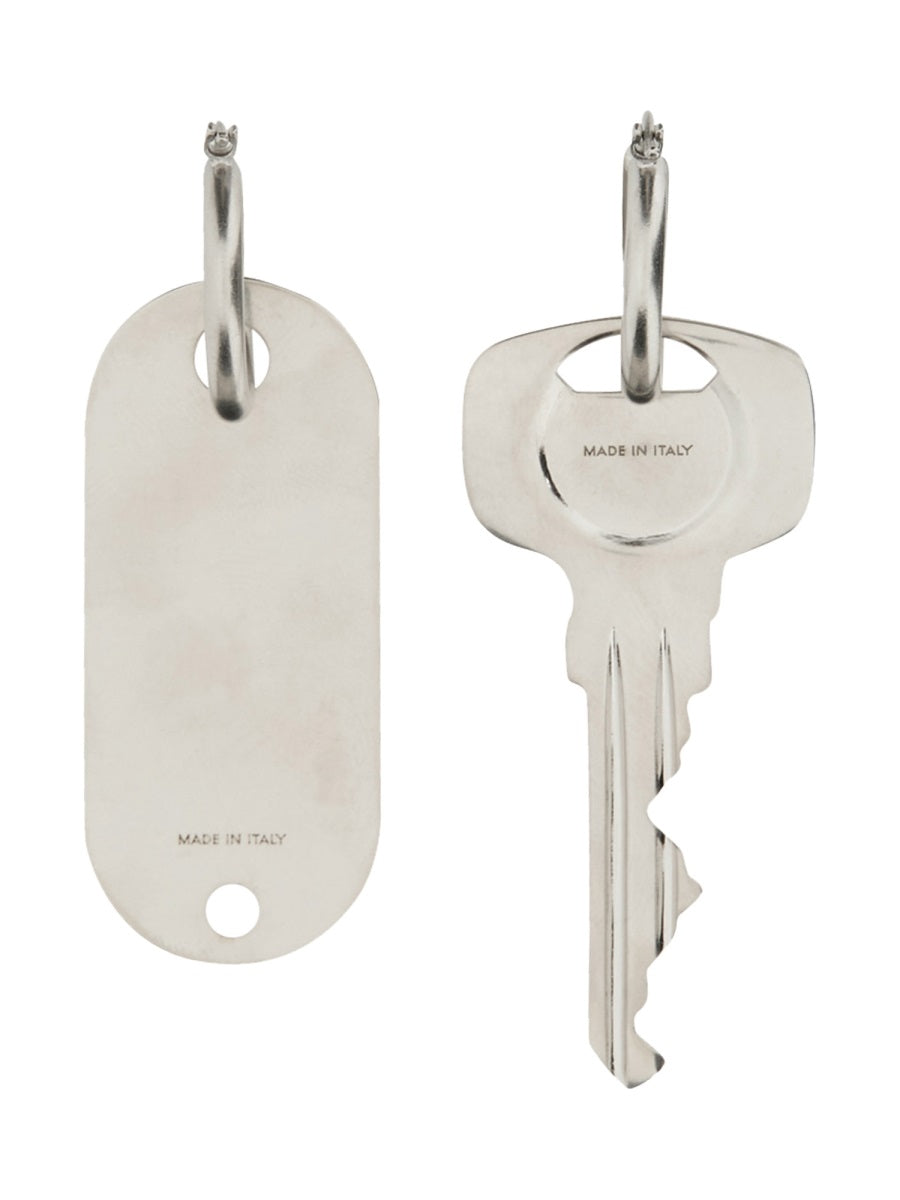 MM6 Maison Margiela Earrings - Silver | Wanan Luxury