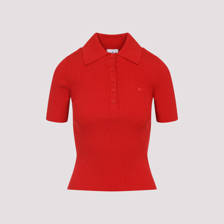 Courreges Polo - Red | 1603c258911601f3b479d3d14ada011909477e44