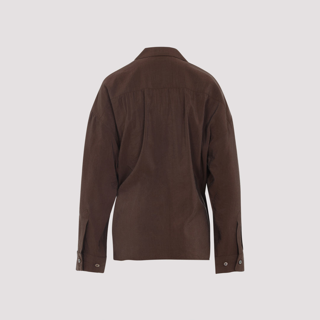 Lemaire Shirts - Brown | 3e802ada0a688227650782072cb65c0a14c91fb7