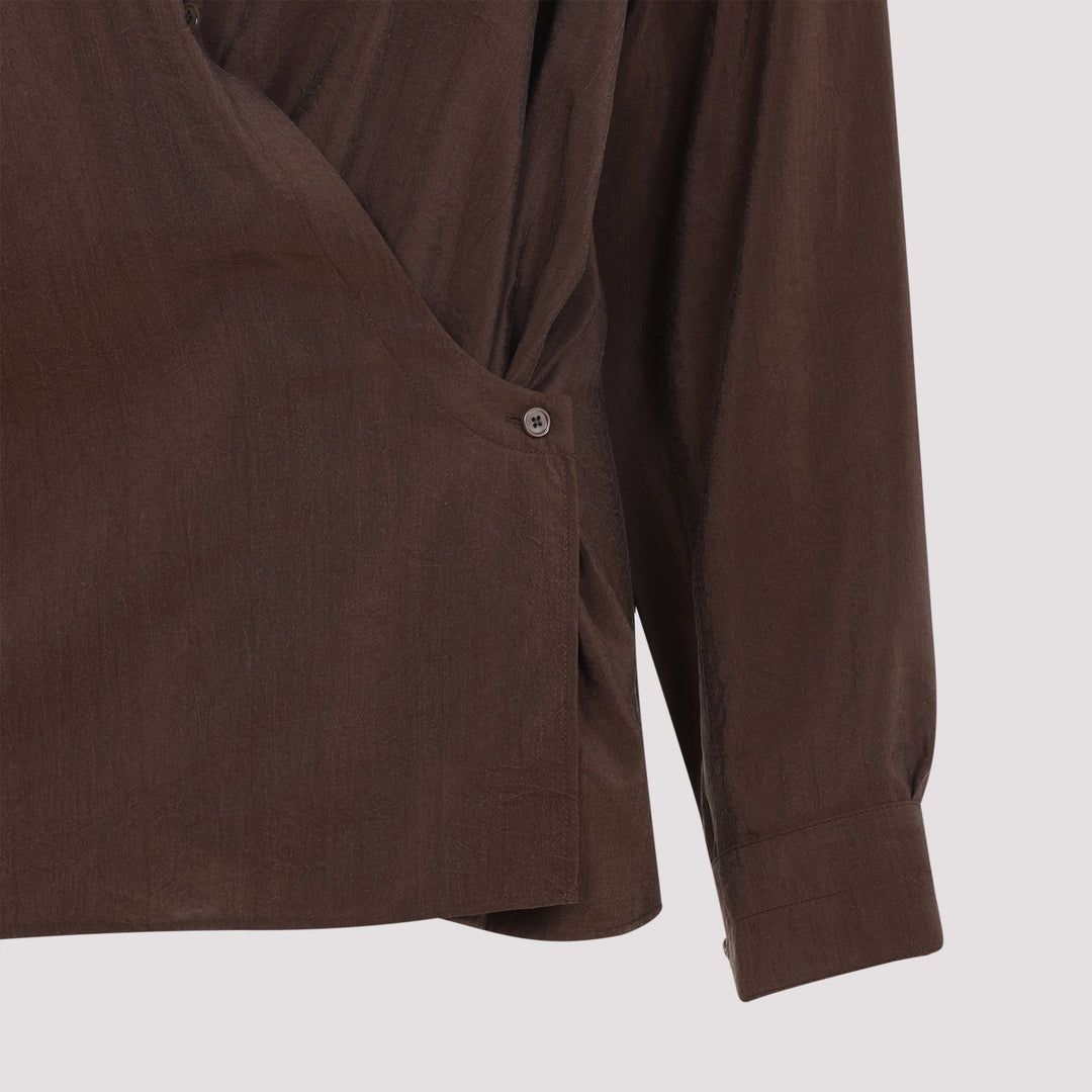 Lemaire Shirts - Brown | 9b391d66e2a4b194511ab9236b363f7f293686a8