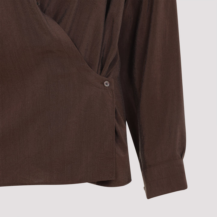 Lemaire Shirts - Brown | 9b391d66e2a4b194511ab9236b363f7f293686a8