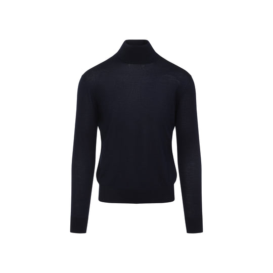 Turtle Neck Blue