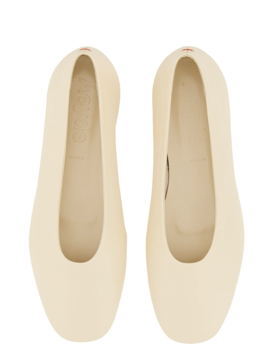Aeyde Flat Shoes - White | Wanan Luxury