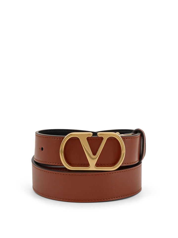 Valentino Garavani Belts - DEEP CARAMEL/NERO | 27a94ac79addde79144308fd5d35769b6dc6740f