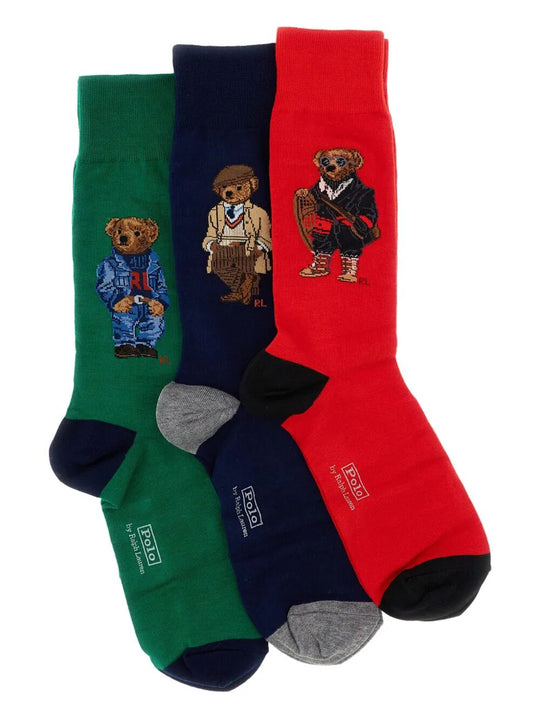 Teddy Socks 3-Pack Gift Box