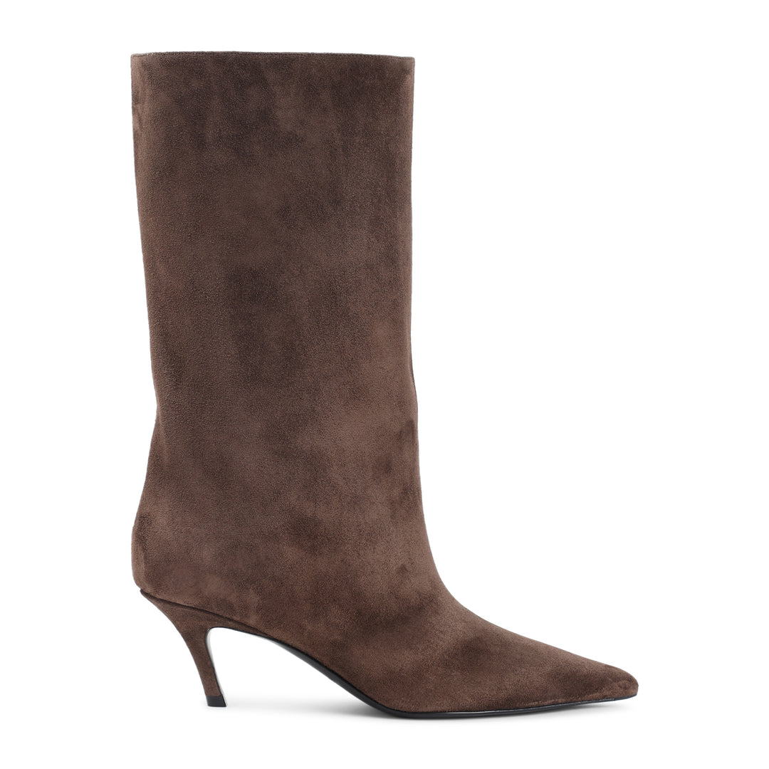 Amina Muaddi Boots - Brown | 411fbae46ddbeecb2793ba4143f6c49b9b015b0e