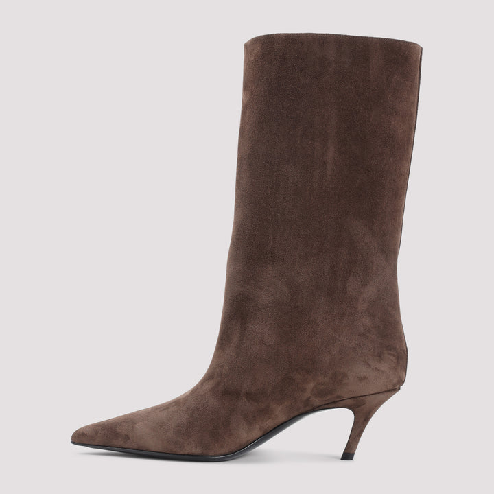 Amina Muaddi Boots - Brown | 97ca767d687228db7e0b2d05f378bab87fb2f6d9