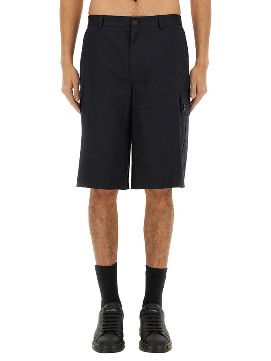 Cotton Cargo Bermuda Shorts