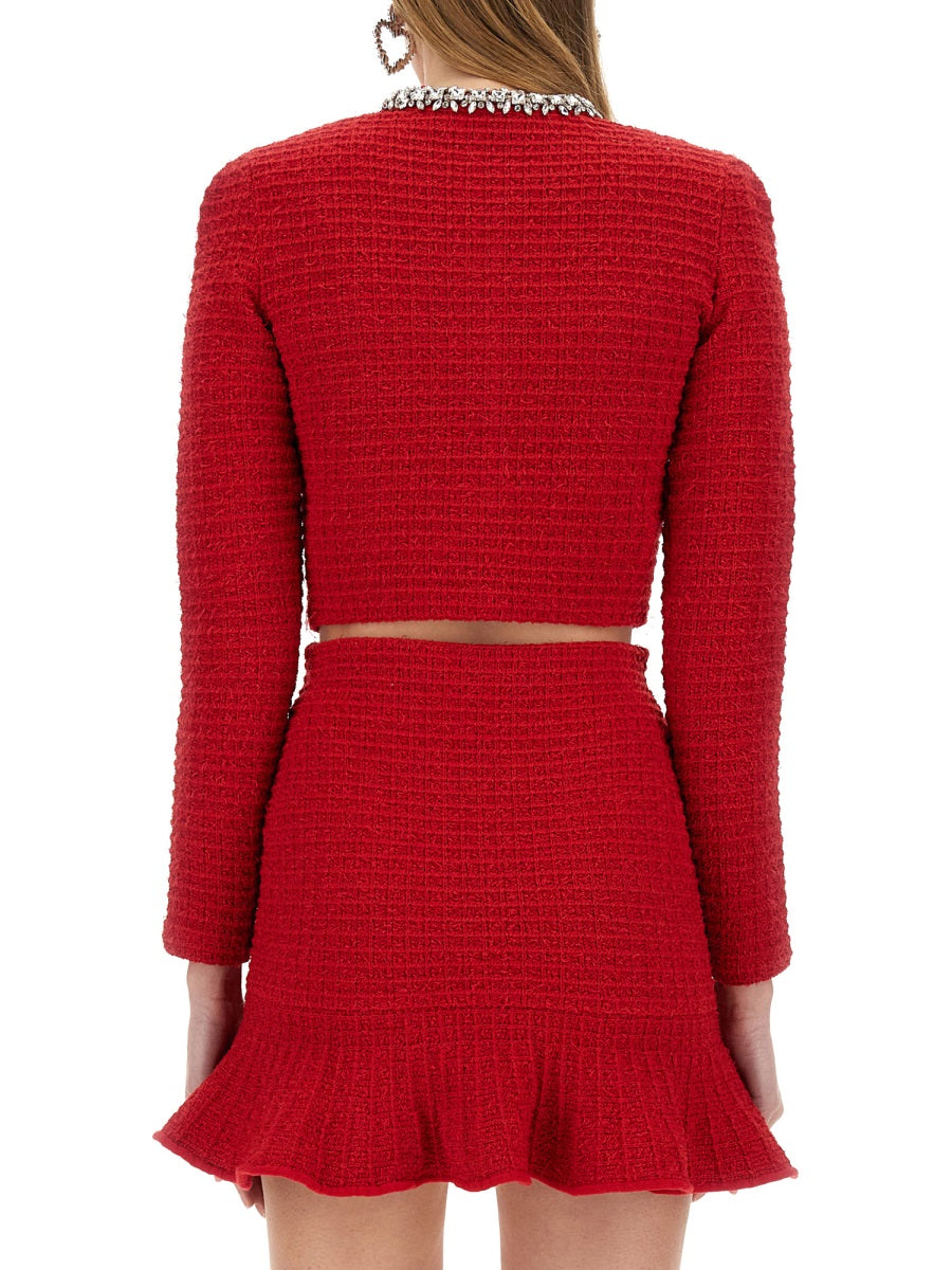 Self-Portrait Jackets - Red | Wanan Luxury