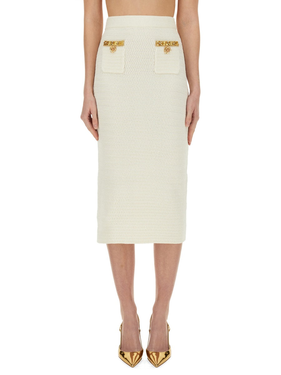 Self-Portrait Skirts - White | Wanan Luxury