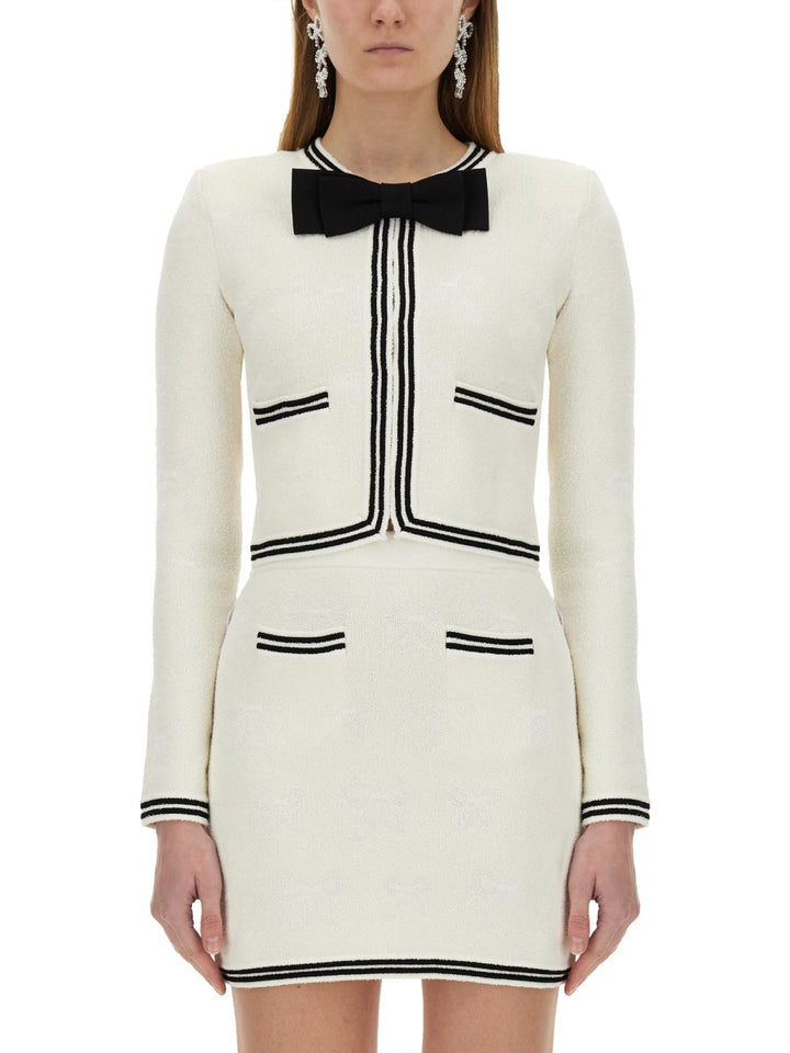 Self-Portrait Jackets - White | Wanan Luxury