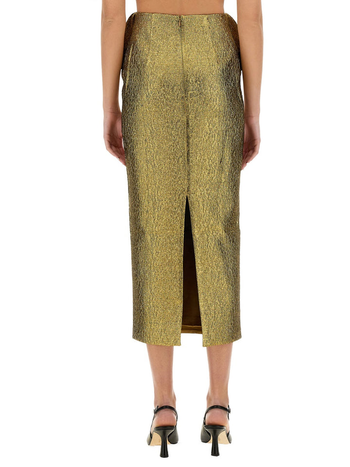Self-Portrait Skirts - Gold | Wanan Luxury