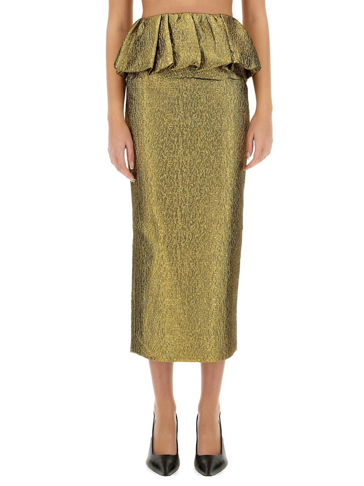 Self-Portrait Skirts - Gold | Wanan Luxury