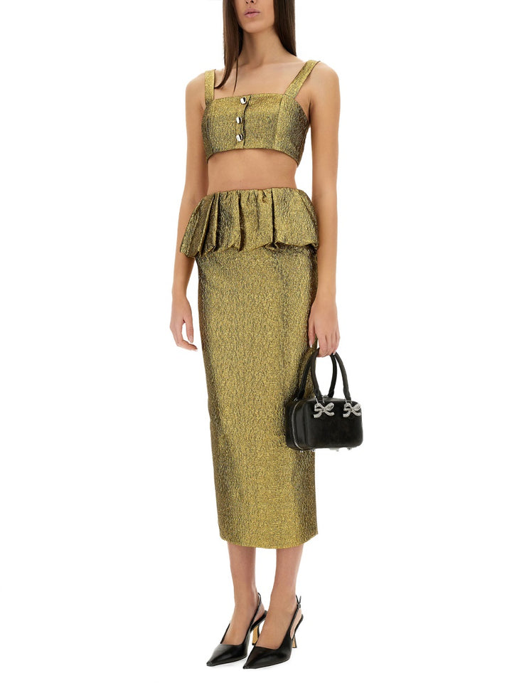 Self-Portrait Skirts - Gold | Wanan Luxury