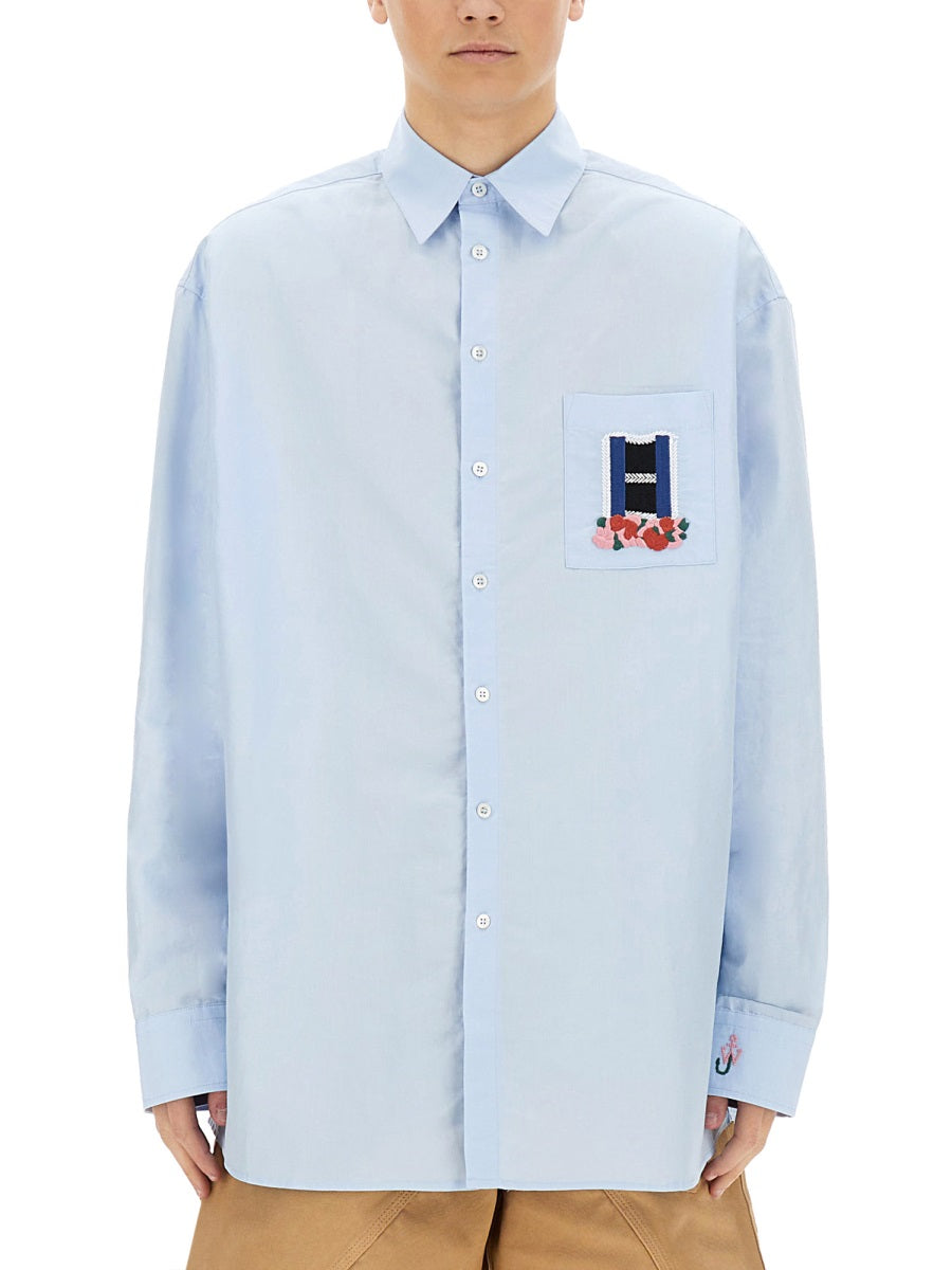 Jw Anderson Shirts - Azure | 0337cf9b62efae40e9905290dd98e4fb72591f67