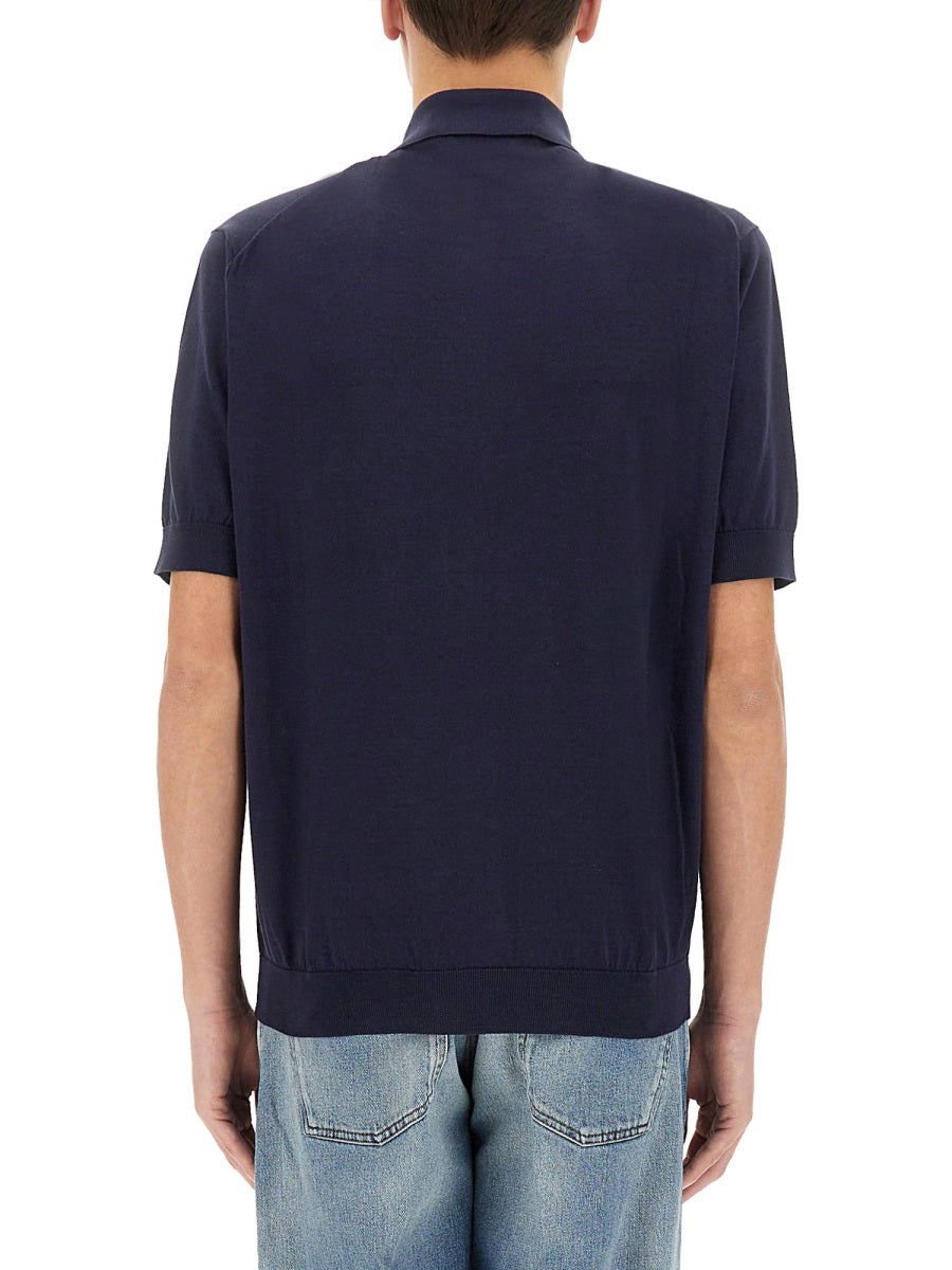 Lardini Polo - Blue | Wanan Luxury