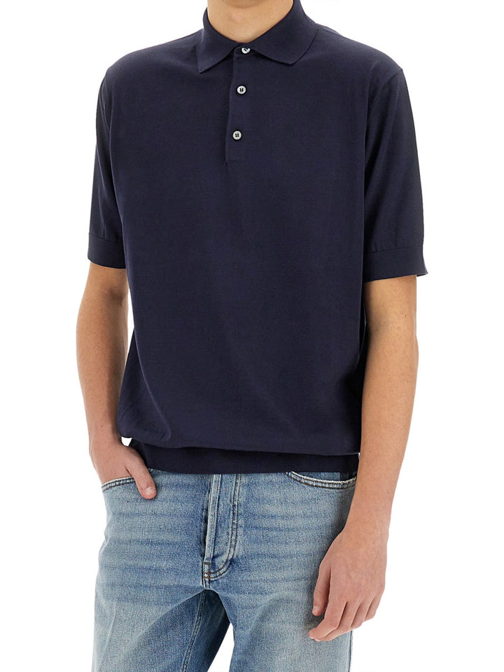 Lardini Polo - Blue | Wanan Luxury
