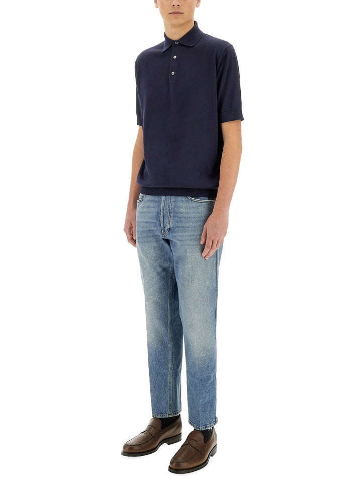 Lardini Polo - Blue | Wanan Luxury