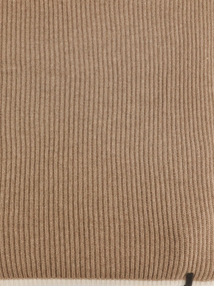 Brunello Cucinelli Scarfs - BROWN+PANAMA | c48f2ac7242d28410e7ed3470abd67d47dcaa5f6