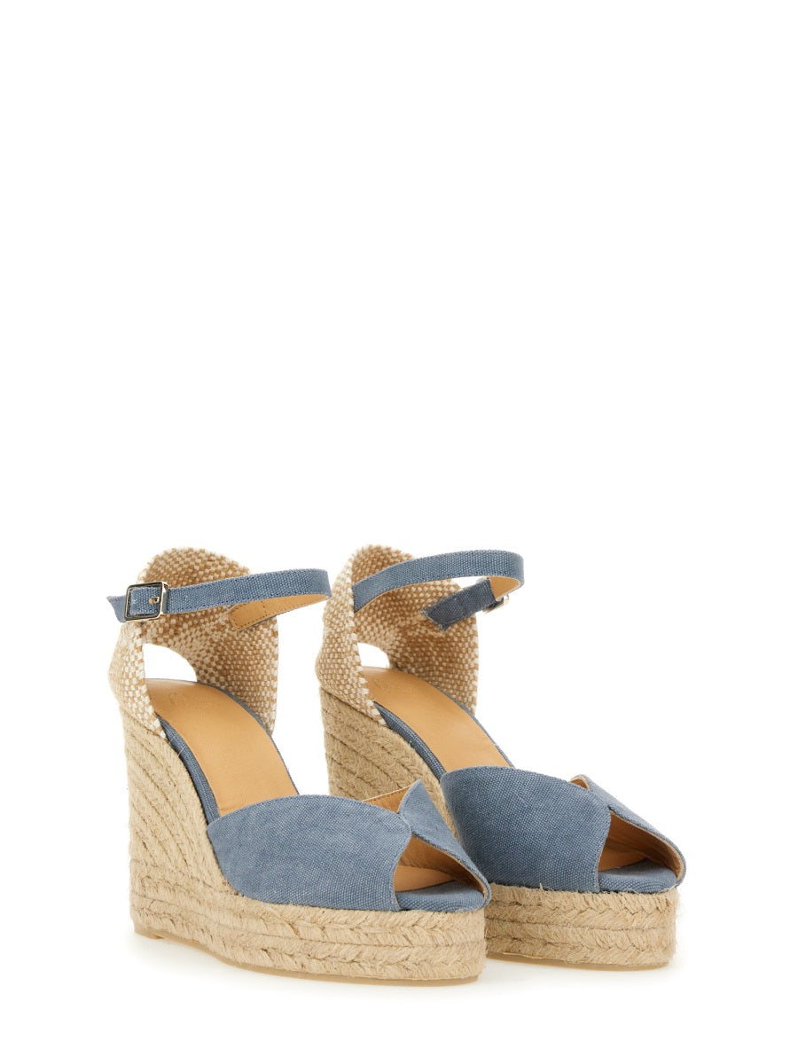 Castañer Wedges - Blue | Wanan Luxury