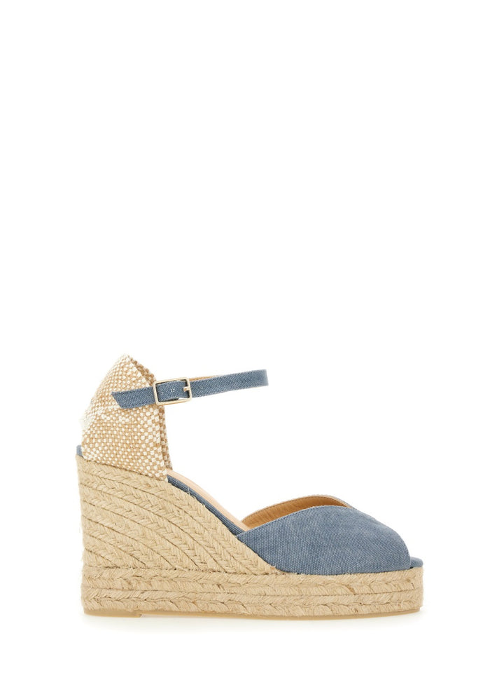 Castañer Wedges - Blue | Wanan Luxury