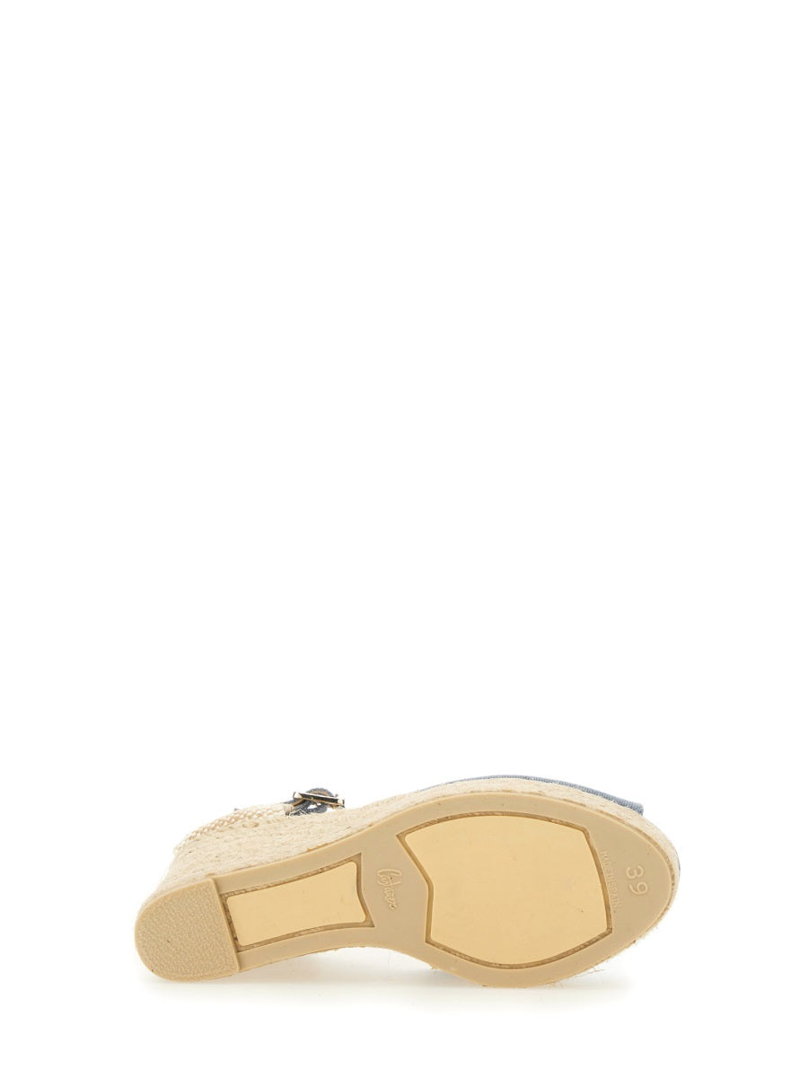 Castañer Wedges - Blue | Wanan Luxury