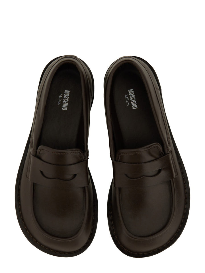 Moschino Loafers - Brown | Wanan Luxury