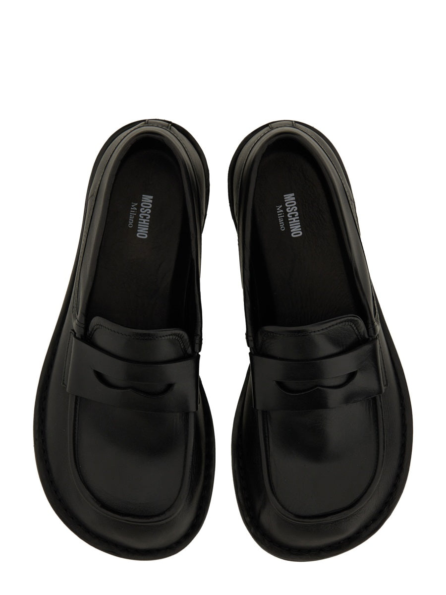 Moschino Loafers - Black | Wanan Luxury