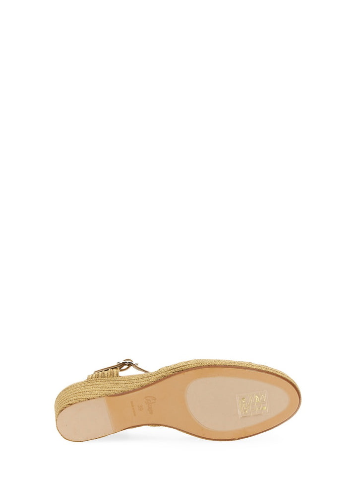 Castañer Wedges - Gold | Wanan Luxury