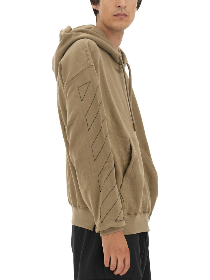 Off-White Sweatshirts - Beige | Wanan Luxury