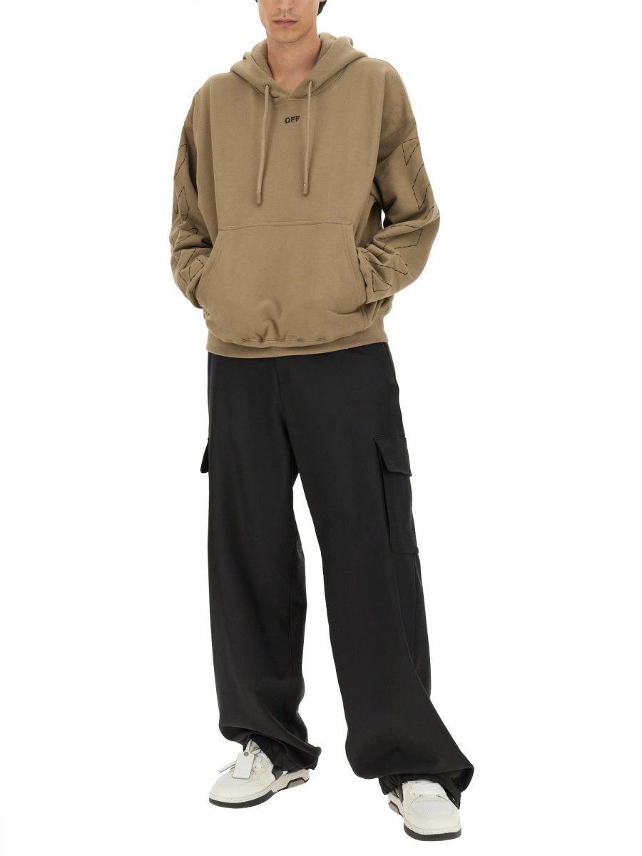 Off-White Sweatshirts - Beige | Wanan Luxury