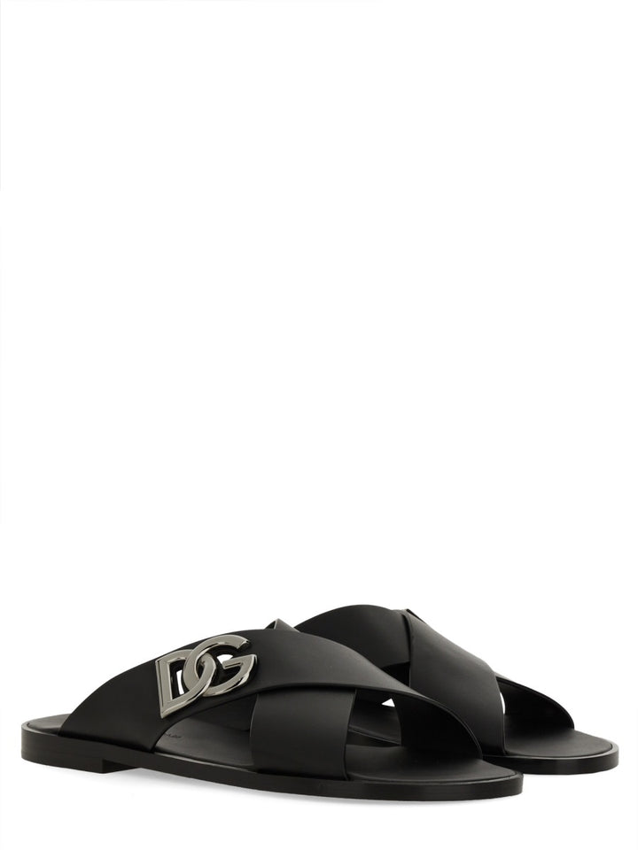 Dolce & Gabbana Sandals - Black | Wanan Luxury