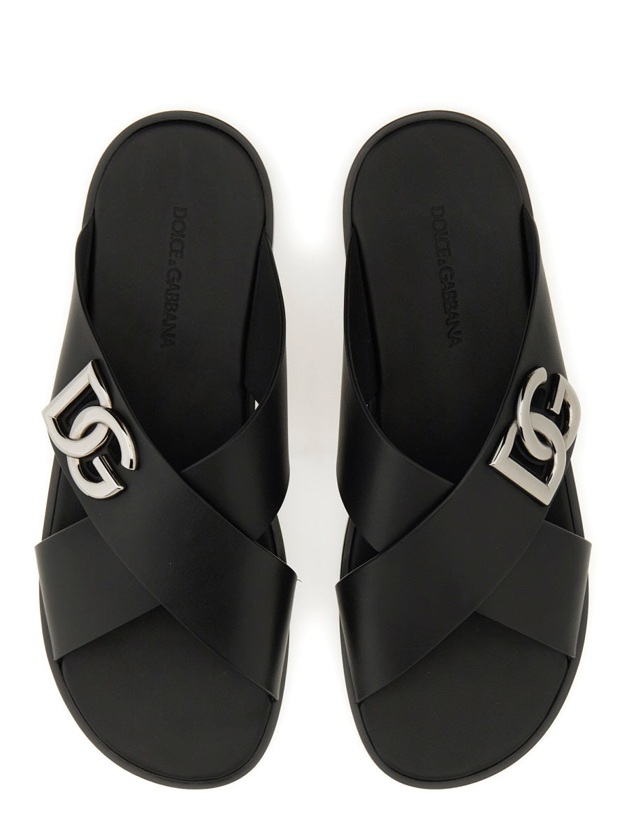 Dolce & Gabbana Sandals - Black | Wanan Luxury
