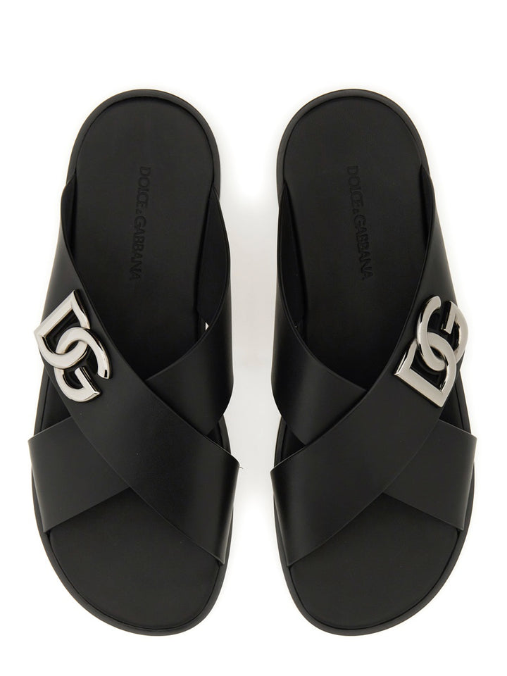 Dolce & Gabbana Sandals - Black | Wanan Luxury