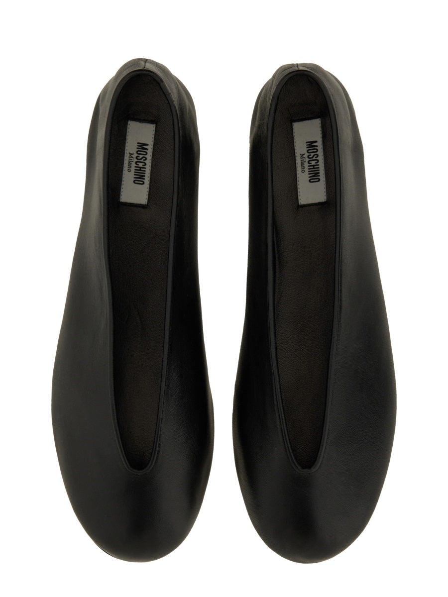 Moschino Flat Shoes - Black | Wanan Luxury