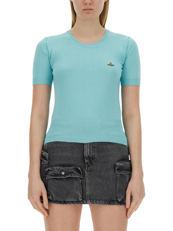 Vivienne Westwood T shirts - White, Light Blue | Wanan Luxury