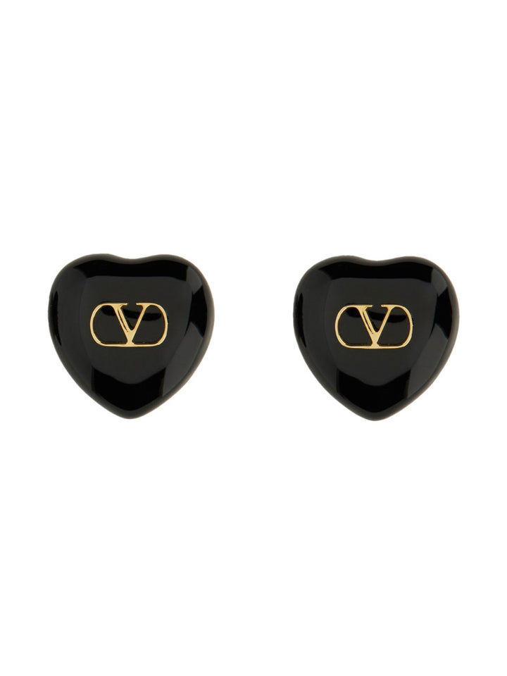Valentino Garavani Earrings - Black | Wanan Luxury