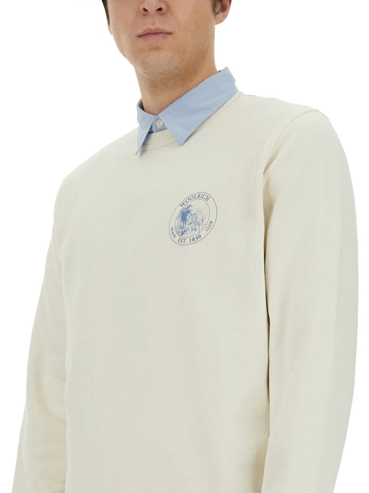 Woolrich Sweatshirts - White | Wanan Luxury