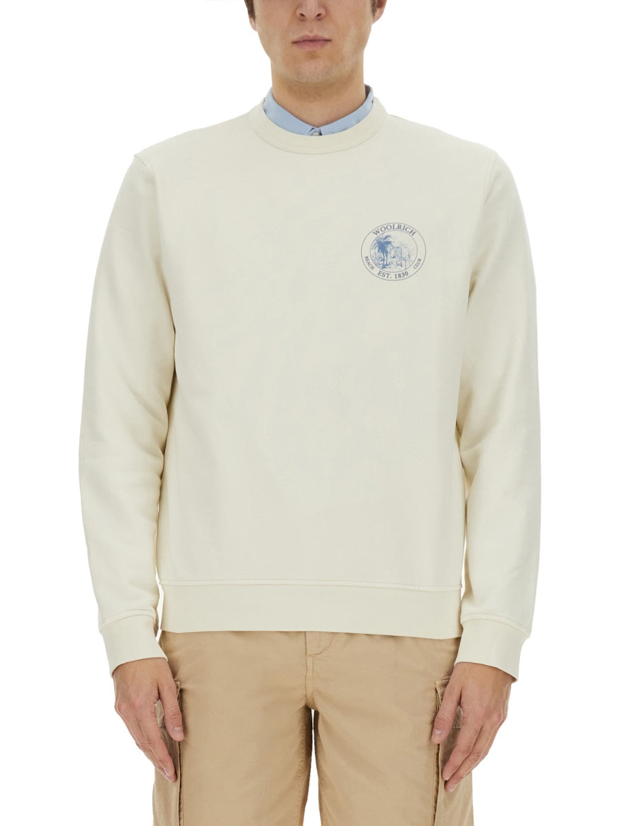 Woolrich Sweatshirts - White | Wanan Luxury