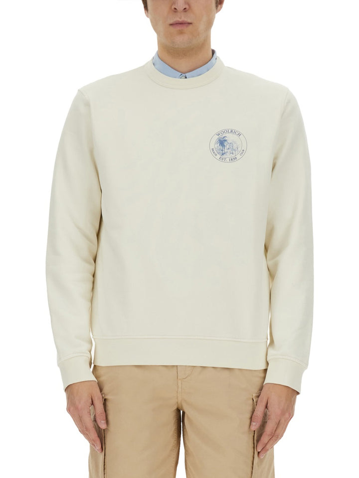 Woolrich Sweatshirts - White | Wanan Luxury
