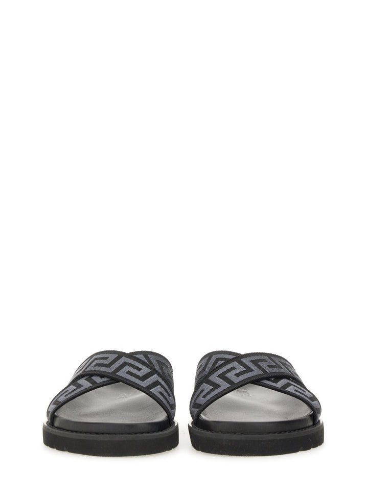 Versace Sandals - Black | Wanan Luxury