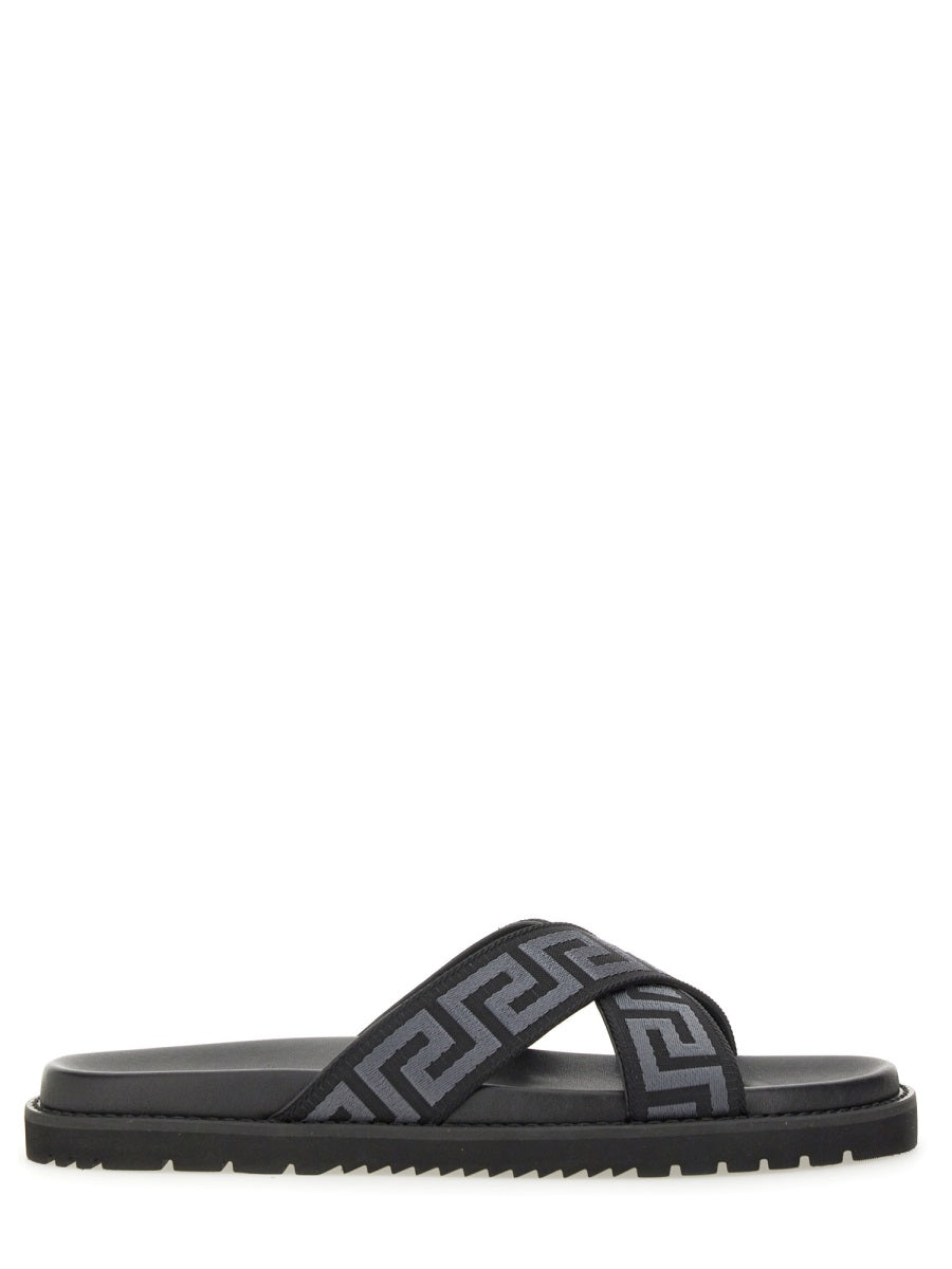 Versace Sandals - Black | Wanan Luxury