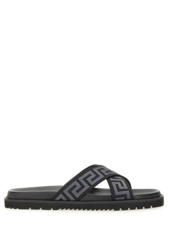 Versace Sandals - Black | Wanan Luxury