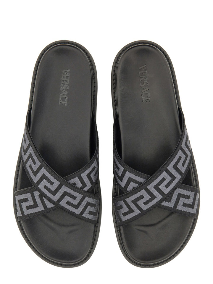 Versace Sandals - Black | Wanan Luxury